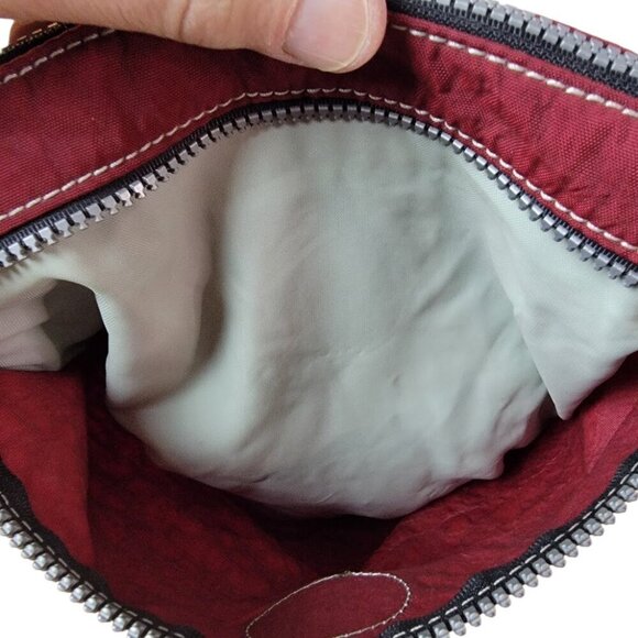 Kipling Private Transport Crossbody Hobo Bag - Red - Picture 5 of 6